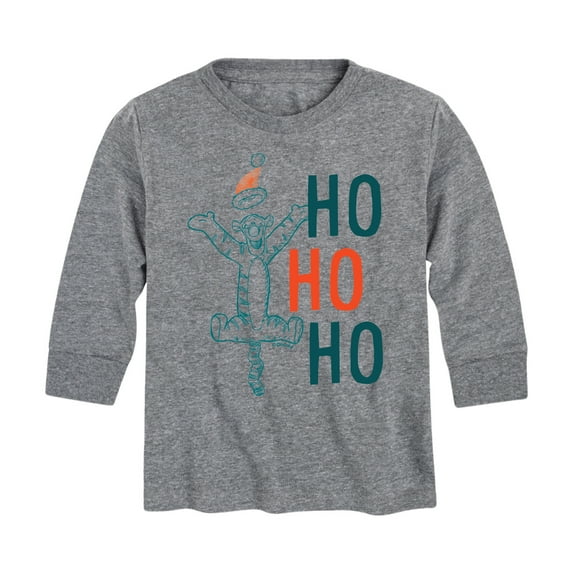 Disney Winnie The Pooh - Tigger Christmas Ho Ho Ho - Toddler & Youth Long Sleeve Graphic T-Shirt