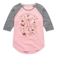 thumbnail image 1 of Disney Winnie The Pooh - Tigger, Pooh, Eeyore, & Piglet Christmas Crew - Toddler & Youth Girls Raglan T-Shirt, 1 of 5