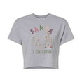 thumbnail image 1 of Disney Winnie The Pooh - Christmas Tigger - Santa, I Can Explain - Juniors Cropped Cotton Blend T-Shirt, 1 of 5