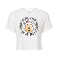 thumbnail image 1 of Disney Winnie The Pooh - Tis The Season To Be Jolly Christmas - Juniors Cropped Cotton Blend T-Shirt, 1 of 5