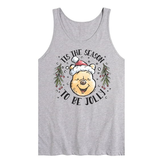 Disney Winnie The Pooh - Tis The Season To Be Jolly Christmas - Men's Jersey Tank Top