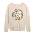 thumbnail image 1 of Disney Winnie The Pooh - Tis The Season To Be Jolly Christmas - Women's Lightweight French Terry Long Sleeve Shirt, 1 of 5