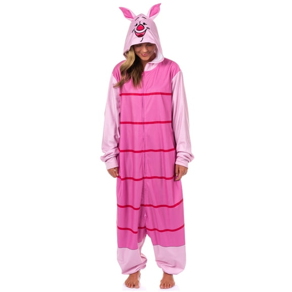 Disney Winnie The Pooh Union Suit Piglet Kigurumi Hooded Costume One Piece Pajama Loungewear