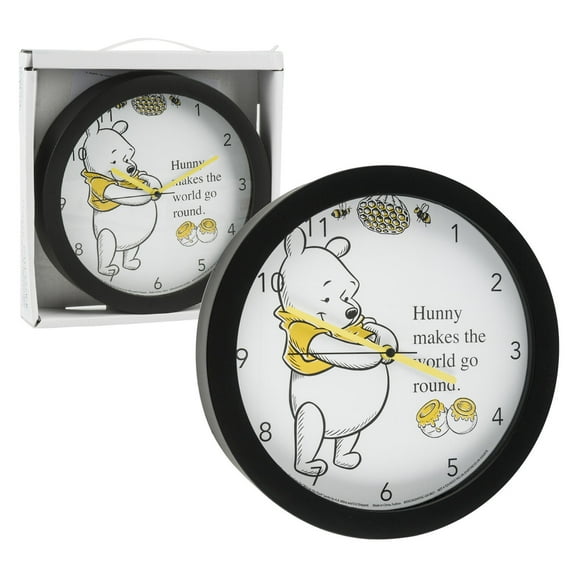 Disney Winnie The Pooh Wall Clock- 9.5""- WINNIE