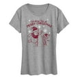 thumbnail image 1 of Disney Winnie The Pooh - Wishing For A Merry Christmas - Women's Short Sleeve Graphic T-Shirt, 1 of 4