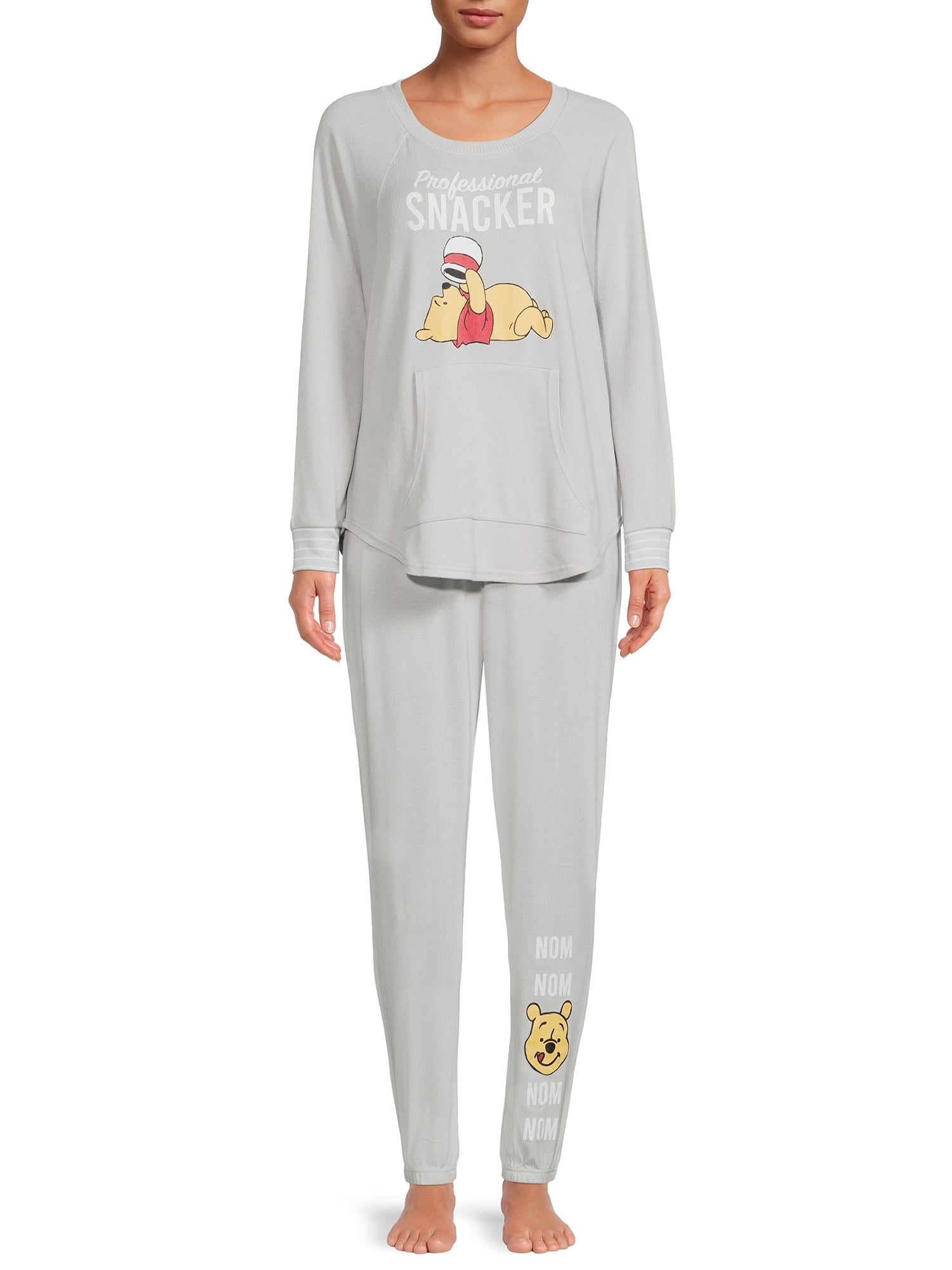 Disney Winnie The Pooh Women s Long Sleeve Top and Pajama Joggers Set 2 Piece Walmart