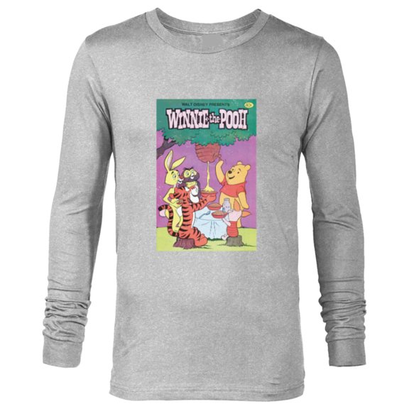 Disney Winnie The Pooh and Friends Retro Poster - Long Sleeve T-Shirt for Men - Customized-Athletic Heather