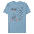 thumbnail image 1 of Disney Winnie The Pooh and Friends Sketch - Short Sleeve Blended T-Shirt for Adults - Customized-Ocean Blue, 1 of 5
