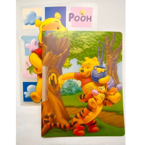 Disney Winnie The Pooh and Tigger 2pk Report Folder Cover with Clip