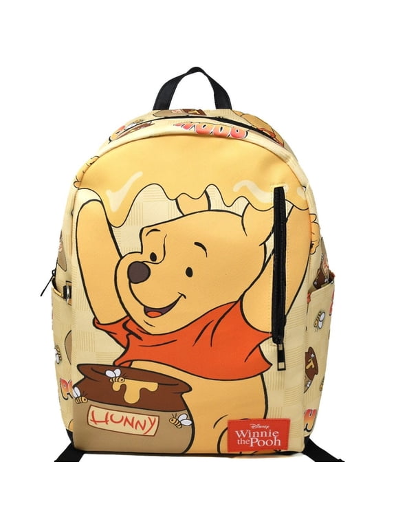 Winnie the Pooh 16.5" PU School Backpack with Side Pockets