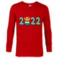 thumbnail image 1 of Disney Winnie the Pooh 2022 New Year’s Eve Standard - Long Sleeve T-Shirt for Men – Customized-New Red, 1 of 5