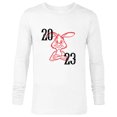thumbnail image 1 of Disney Winnie the Pooh 2023 Year of the Rabbit - Long Sleeve T-Shirt for Men - Customized-White, 1 of 5