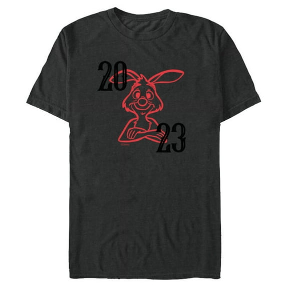 Disney Winnie the Pooh 2023 Year of the Rabbit - Short Sleeve Blended T-Shirt for Adults - Customized-Dark Heather