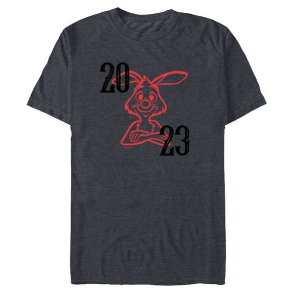 Disney Winnie the Pooh 2023 Year of the Rabbit - Short Sleeve Blended T-Shirt for Adults - Customized-Navy Heather