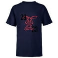 thumbnail image 1 of Disney Winnie the Pooh 2023 Year of the Rabbit - Short Sleeve T-Shirt for Kids - Customized-Navy, 1 of 5