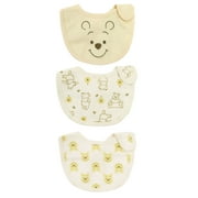 MICKEY MOUSE Disney Winnie the Pooh 3 Pack Newborn Side Closure Bibs