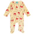 thumbnail image 1 of Disney Winnie the Pooh Baby Boy or Girl Fleece Footed Sleep N' Play Cream Pink, 1 of 3