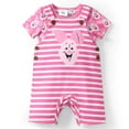 thumbnail image 1 of Disney Winnie the Pooh Baby Boys Girls 2 Pcs Graphic Tee with Striped Overall Sets Newborn to Infant, 1 of 9