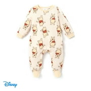 Disney Winnie the Pooh Baby Boys Girls Pajamas Sleep N Play Onesie Jumpsuit Sizes 0/3M-18M