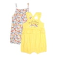 thumbnail image 1 of Disney Winnie the Pooh Baby Girl Rompers, 2-Pack, Sizes 0/3-24 Months, 1 of 6