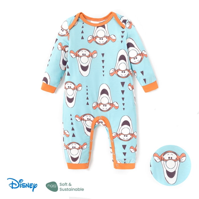 Disney Winnie the Pooh Baby Girls Boys Long Sleeve Jumpsuit Unisex Coverall Size 0-18 Months