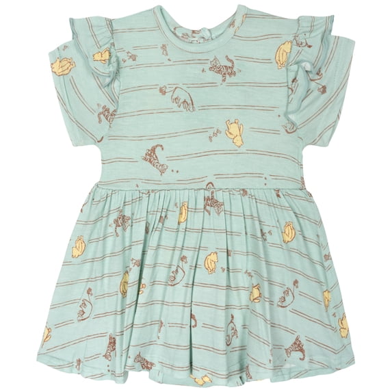 Disney Winnie the Pooh Baby Girls' One Piece Dress Blue