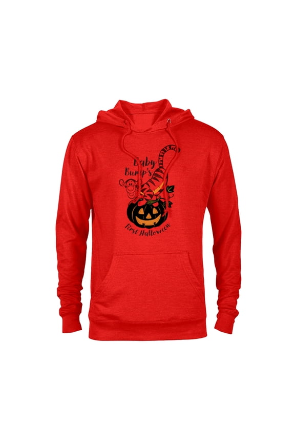 Winnie the Pooh Baby Tigger Bump’s First Halloween - Pullover Hoodie for Adults - Customized-Red Heather