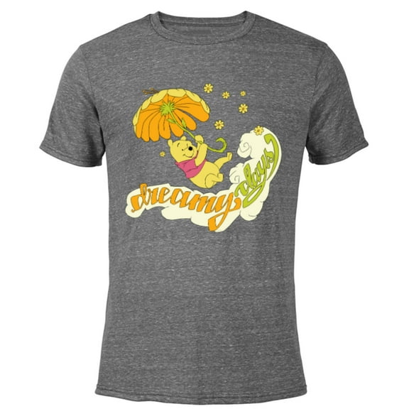 Disney Winnie the Pooh Bear Dreamy Days - Short Sleeve Blended T-Shirt for Adults - Customized-Dark Heather