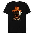 thumbnail image 1 of Disney Winnie the Pooh Big Pumpkin Little Piglet Halloween - Short Sleeve Blended T-Shirt for Adults - Customized-Black Snow Heather, 1 of 5