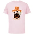 thumbnail image 1 of Disney Winnie the Pooh Big Pumpkin Little Piglet Halloween - Short Sleeve Cotton T-Shirt for Adults - Customized-Soft Pink, 1 of 5