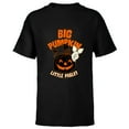 thumbnail image 1 of Disney Winnie the Pooh Big Pumpkin Little Piglet Halloween - Short Sleeve T-Shirt for Kids - Customized-Black, 1 of 5