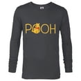 thumbnail image 1 of Disney Winnie the Pooh Classic Lettering - Long Sleeve T-Shirt for Men - Customized-Charcoal Heather, 1 of 5