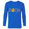 thumbnail image 1 of Disney Winnie the Pooh Classic Lettering - Long Sleeve T-Shirt for Men - Customized-Royal, 1 of 5