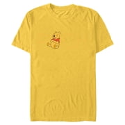 Disney Winnie the Pooh Classic Lettering - Short Sleeve Blended T-Shirt for Adults - Customized-Yellow