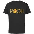 thumbnail image 1 of Disney Winnie the Pooh Classic Lettering - Short Sleeve Cotton T-Shirt for Adults - Customized-Black, 1 of 5