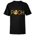 thumbnail image 1 of Disney Winnie the Pooh Classic Lettering - Short Sleeve T-Shirt for Kids - Customized-Black, 1 of 5