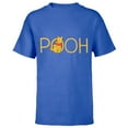 thumbnail image 1 of Disney Winnie the Pooh Classic Lettering - Short Sleeve T-Shirt for Kids - Customized-Royal, 1 of 5