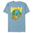 thumbnail image 1 of Disney Winnie the Pooh Eeyore Bother Free Sixties Retro - Short Sleeve Blended T-Shirt for Adults - Customized-Ocean Blue, 1 of 5