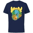 thumbnail image 1 of Disney Winnie the Pooh Eeyore Bother Free Sixties Retro - Short Sleeve Cotton T-Shirt for Adults - Customized-Navy, 1 of 5