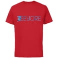 thumbnail image 1 of Disney Winnie the Pooh Eeyore Classic Lettering - Short Sleeve Cotton T-Shirt for Adults - Customized-Red, 1 of 2