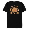 thumbnail image 1 of Disney Winnie the Pooh Eeyore Gingerbread A Christmas Tail - Short Sleeve Blended T-Shirt for Adults - Customized-Black, 1 of 5