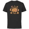 thumbnail image 1 of Disney Winnie the Pooh Eeyore Gingerbread A Christmas Tail - Short Sleeve Cotton T-Shirt for Adults - Customized-Black, 1 of 5