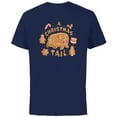 thumbnail image 1 of Disney Winnie the Pooh Eeyore Gingerbread A Christmas Tail - Short Sleeve Cotton T-Shirt for Adults - Customized-Navy, 1 of 5