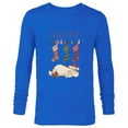 thumbnail image 1 of Disney Winnie the Pooh Eeyore Happy Holidays - Long Sleeve T-Shirt for Men - Customized-Navy, 1 of 5