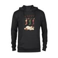 thumbnail image 1 of Disney Winnie the Pooh Eeyore Happy Holidays - Pullover Hoodie for Adults - Customized-Black, 1 of 5