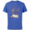 thumbnail image 1 of Disney Winnie the Pooh Eeyore Happy Holidays - Short Sleeve Cotton T-Shirt for Adults - Customized-Royal Heather, 1 of 5