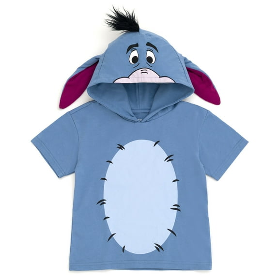 Disney Winnie the Pooh Eeyore Hooded Matching Family Cosplay T-Shirt Infant to Little Kid