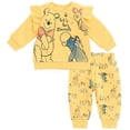 thumbnail image 1 of Disney Winnie the Pooh Toddler Girls' Fleece 2-Piece Sweatshirt and Pants Set Pale Yellow, 1 of 6