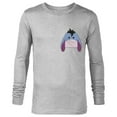 thumbnail image 1 of Disney Winnie the Pooh Eeyore Small Block Character Pocket - Long Sleeve T-Shirt for Men - Customized-Athletic Heather, 1 of 5