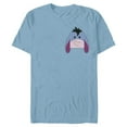 thumbnail image 1 of Disney Winnie the Pooh Eeyore Small Block Character Pocket - Short Sleeve Blended T-Shirt for Adults - Customized-Ocean Blue, 1 of 5